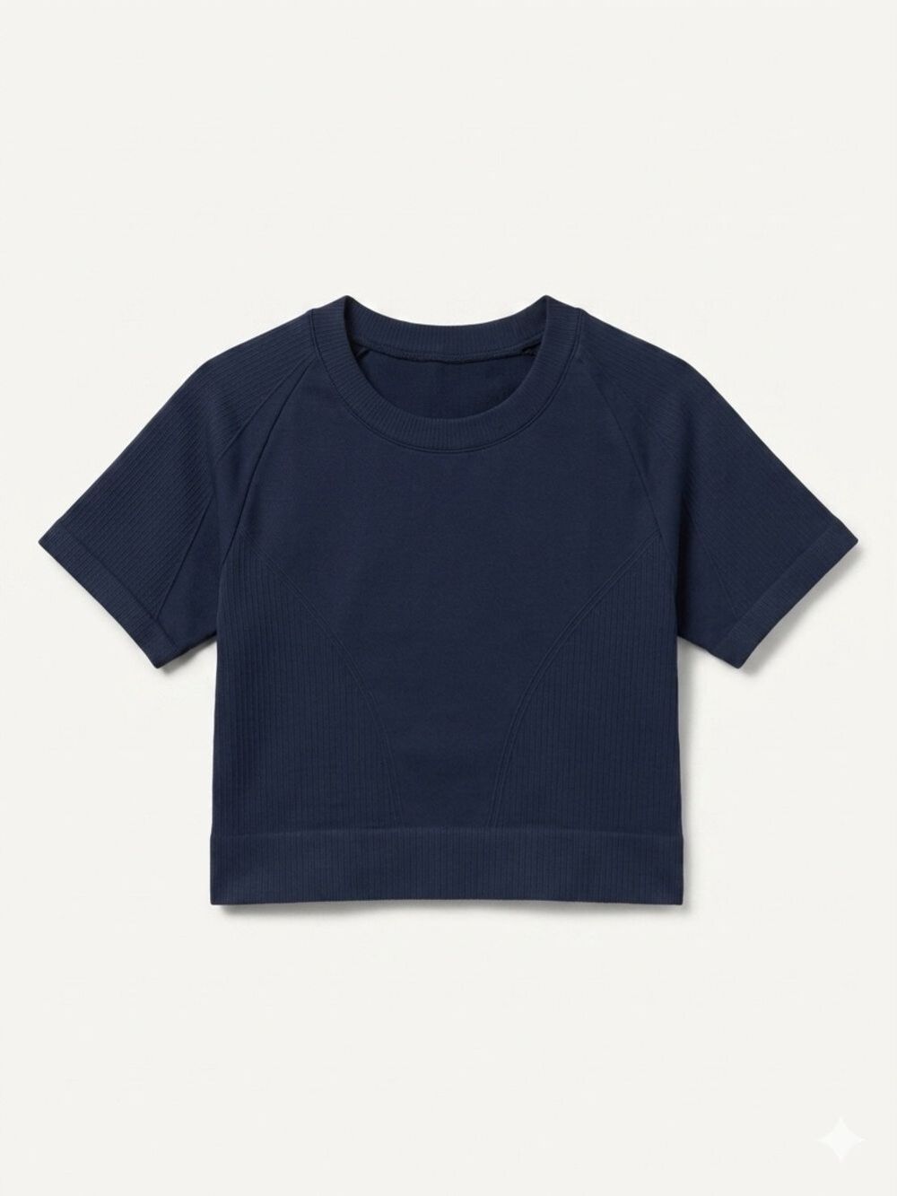 Alala Barre Seamless Cropped Tee Navy